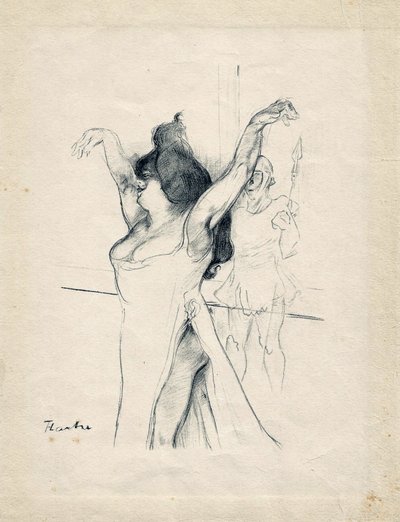 Drawing by Toulouse by Henri de Toulouse Lautrec